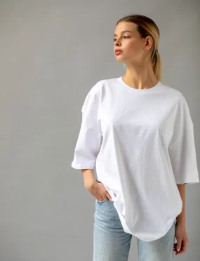 Fabriate Oversized White T-Shirt
